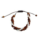Koa Wood & Pearl Twist Adjustable Bracelet