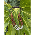 3 Strand Koa Wood & Pearl Loose Adjustable Bracelet