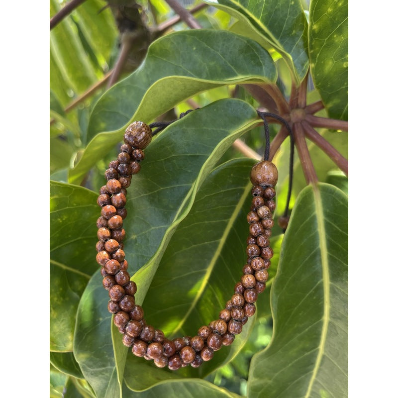 3 Strand Hawaiian Koa Wood Adjustable Bracelet