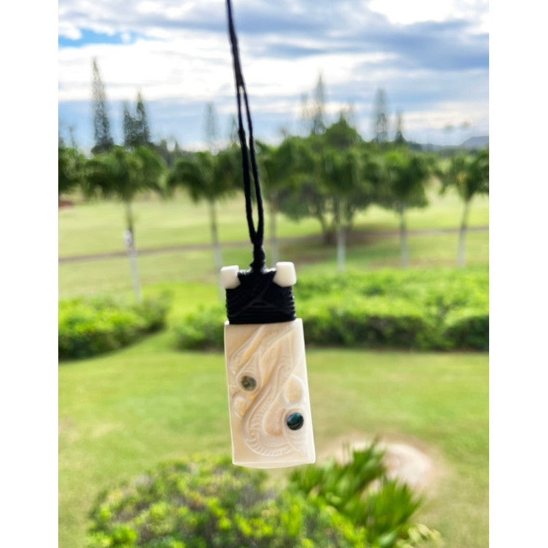 Bone Toki with carved Manaia