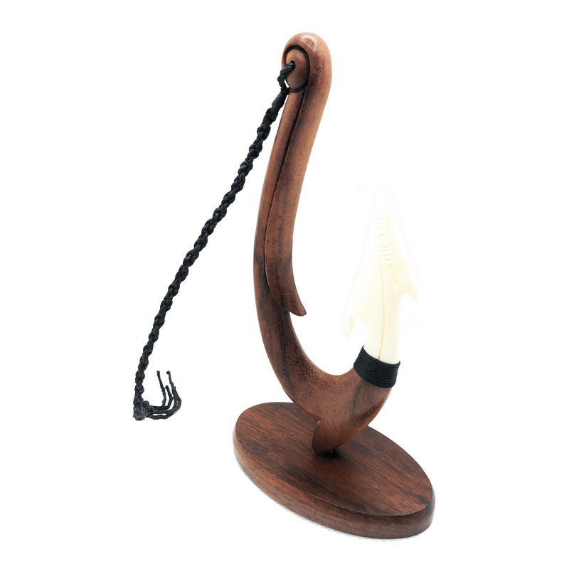 Polynesian Fish Hook w/ Engravings | Hawaiian Home