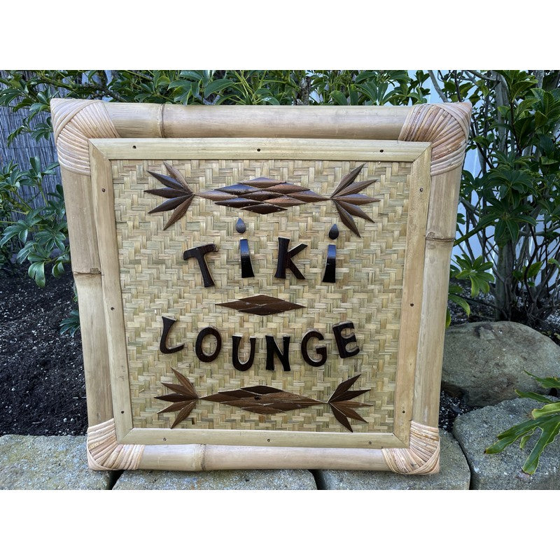 Tiki Lounge | Bamboo Sign 20"