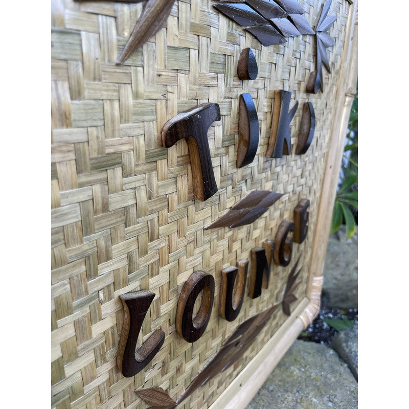 Tiki Lounge | Bamboo Sign 20"