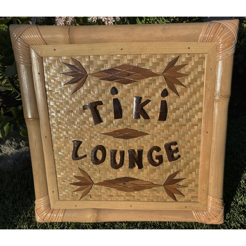 Tiki Lounge | Bamboo Sign 20"