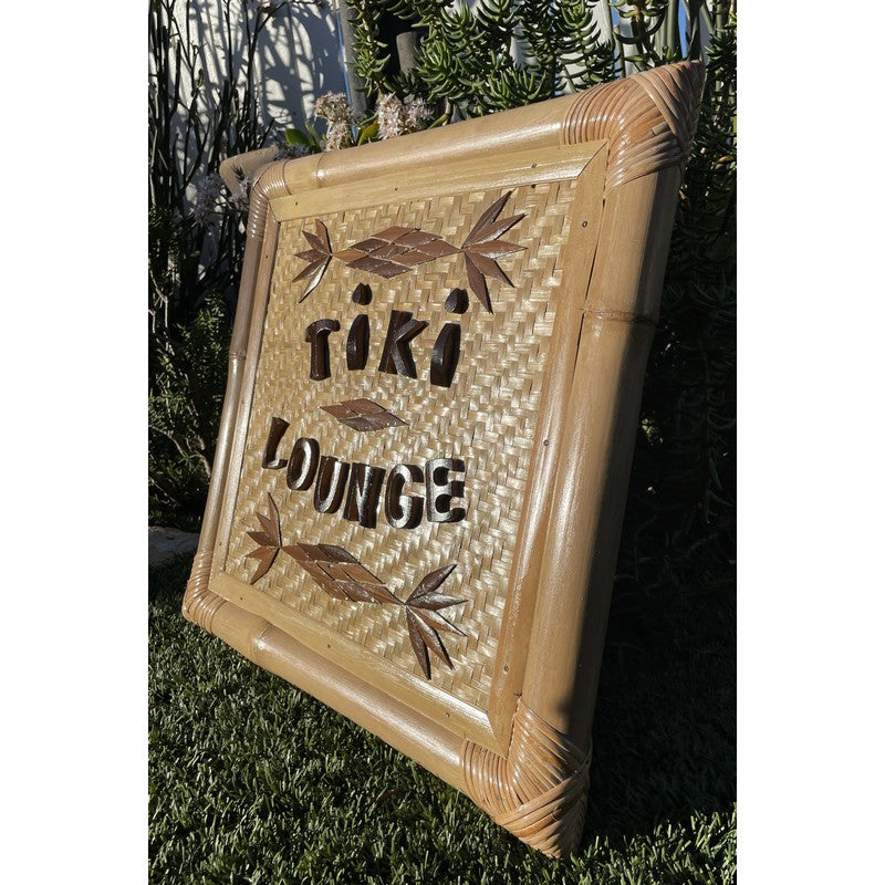 Tiki Lounge | Bamboo Sign 20"