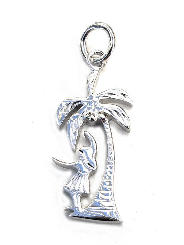 Kahiko Hula Dancer & Palm | Pendant - Makana Hut