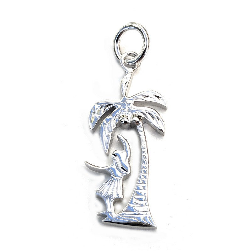 Kahiko Hula Dancer & Palm | Pendant - Makana Hut