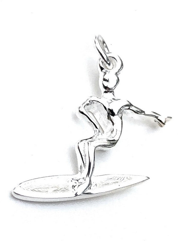 Sterling Silver Hawaiian Surfer Necklace - Makana Hut