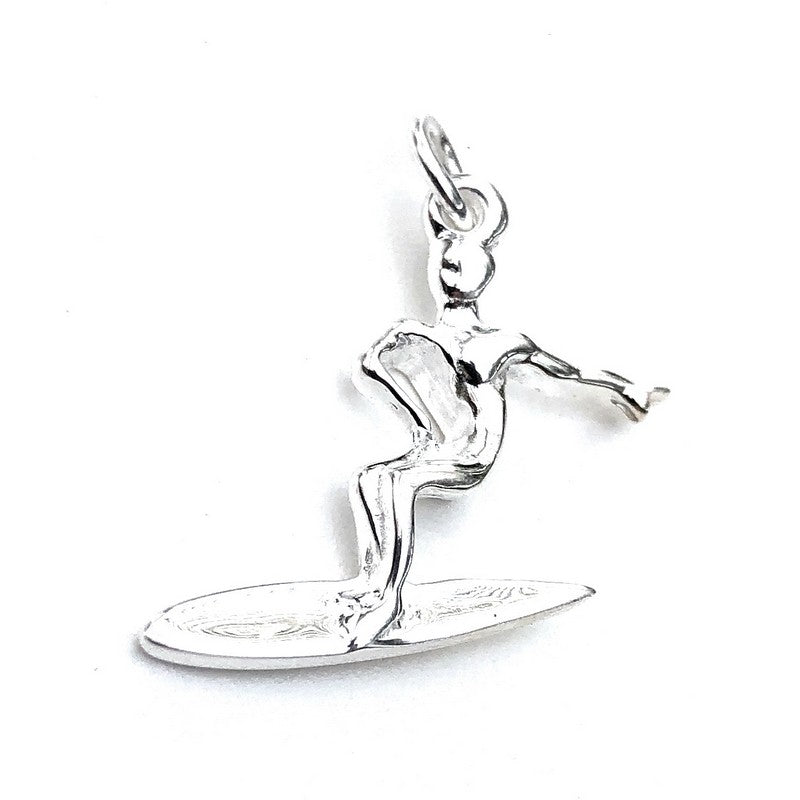 Sterling Silver Hawaiian Surfer Necklace - Makana Hut