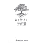 Koa Wood Plumeria Circle Necklace - Makana Hut