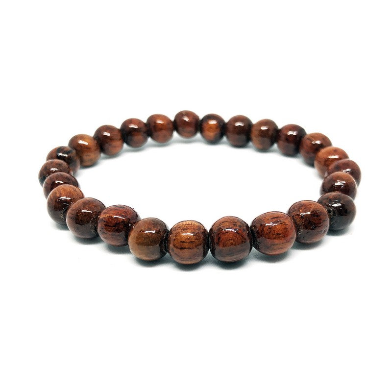 Koa Wood Bead Bracelet 8mm - Makana Hut