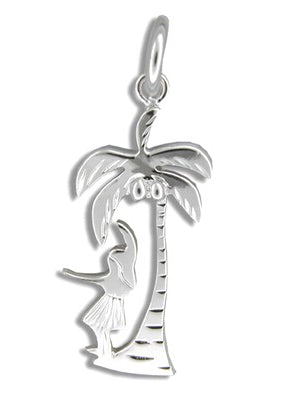 Kahiko Hula Dancer & Palm | Pendant - Makana Hut