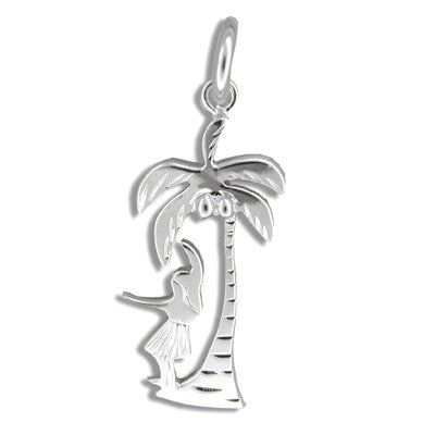Kahiko Hula Dancer & Palm | Pendant - Makana Hut