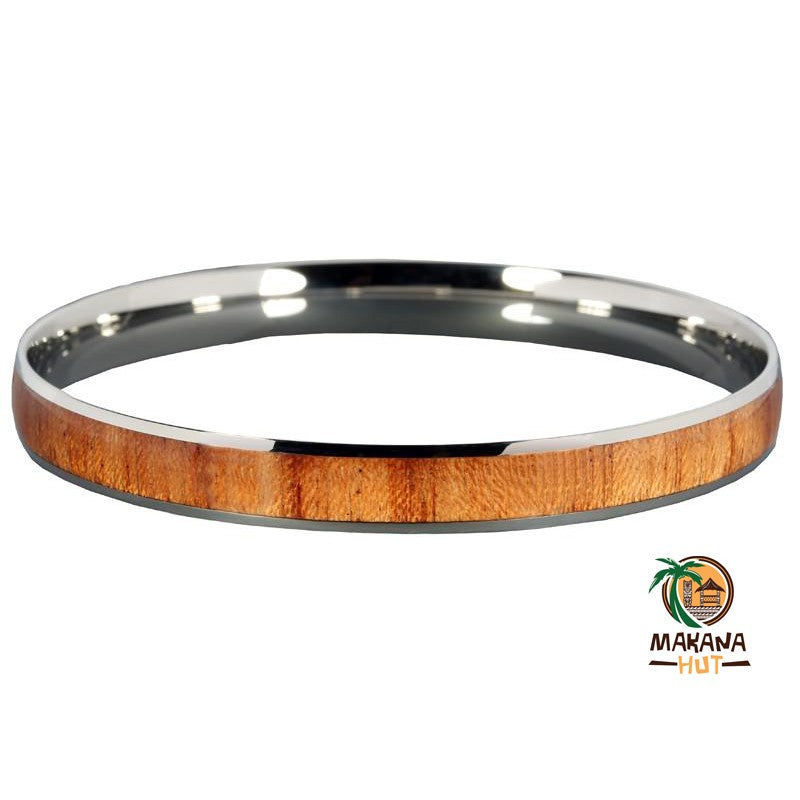 Wood Stainless Steel Bracelet 8mm - Makana Hut