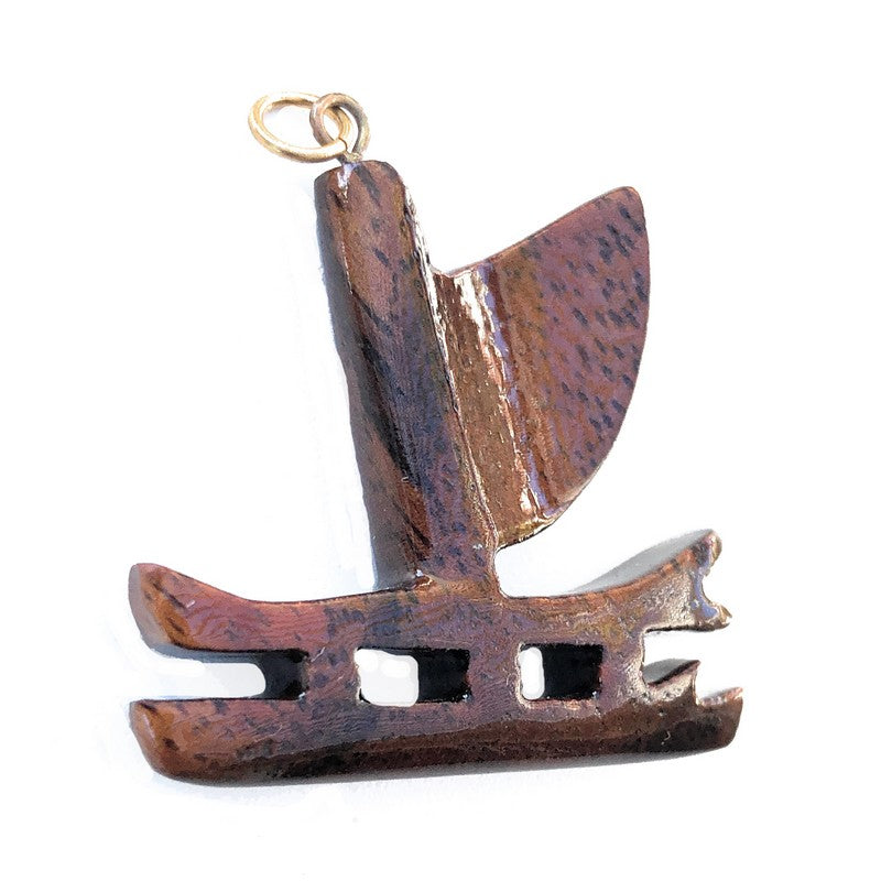 Polynesian Voyaging Canoe | Koa Pendant - Makana Hut