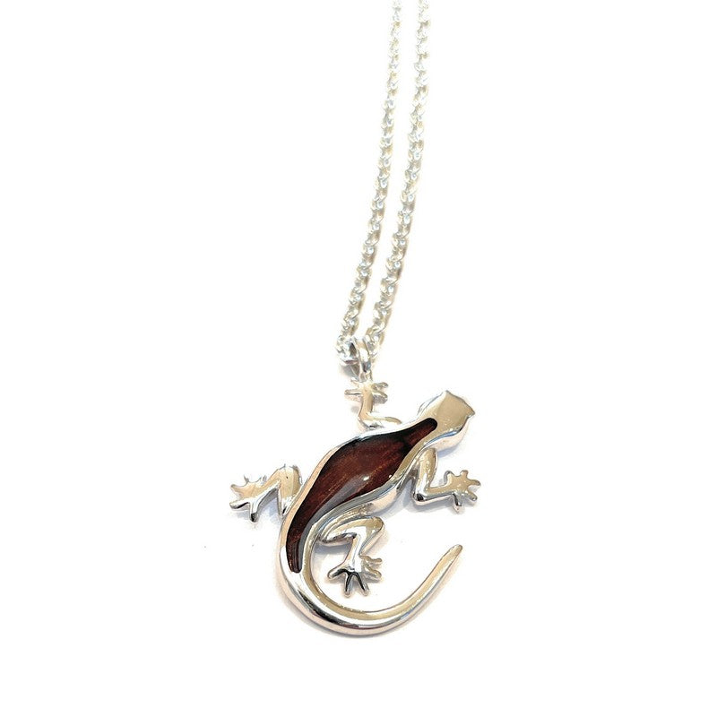 Hawaiian Gecko with Koa Inlay