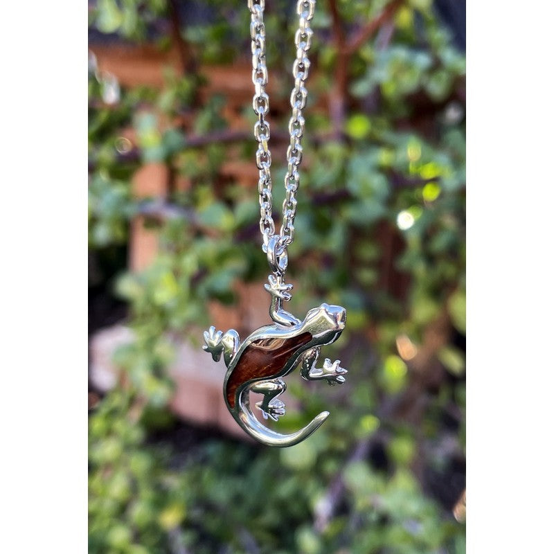 Hawaiian Gecko with Koa Inlay