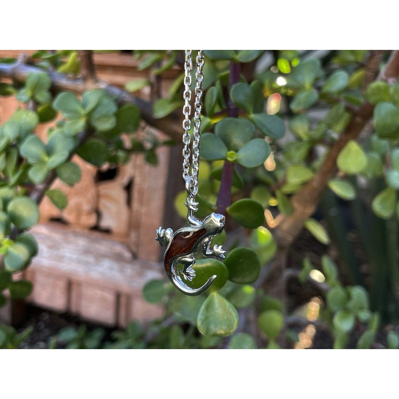 Hawaiian Gecko with Koa Inlay