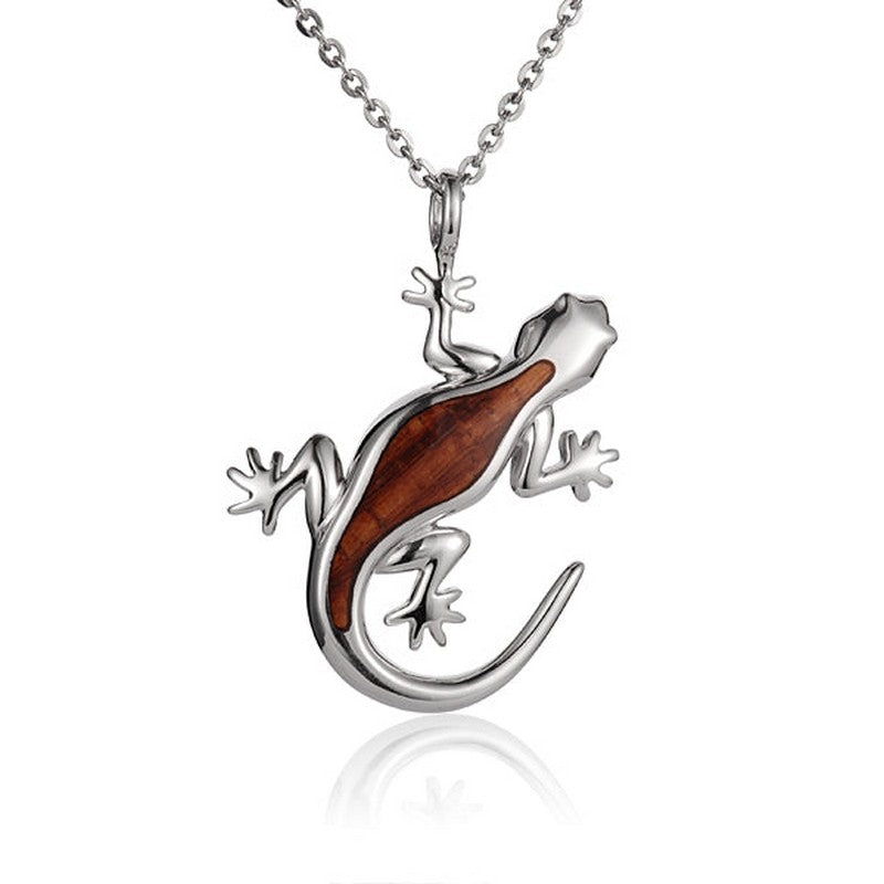 Hawaiian Gecko with Koa Inlay