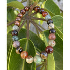 Koa and Earth Tone Stretch Bracelet | 8mm Large