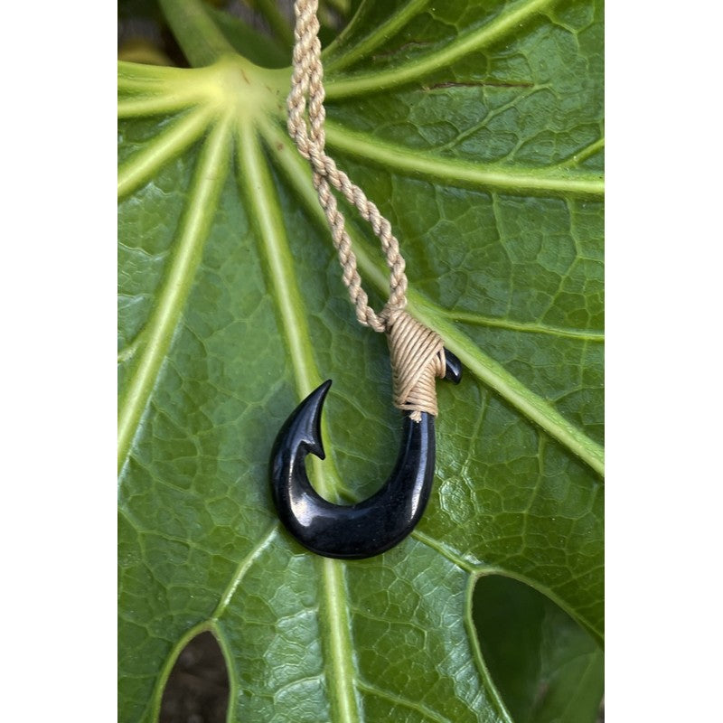 Black Bone Fish Hook | Hawaiian Makau