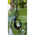 Black Bone Fish Hook w/ Black Cord | Hawaiian Makau