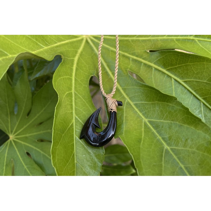 Black Bone Fish Hook | Hawaiian Makau