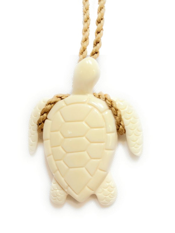 Buffalo Bone Sea Turtle Necklace