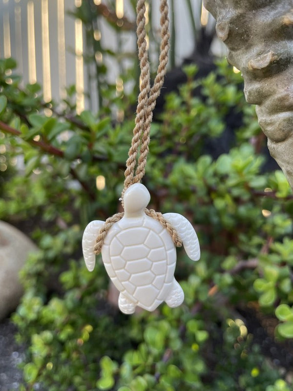 Buffalo Bone Sea Turtle Necklace