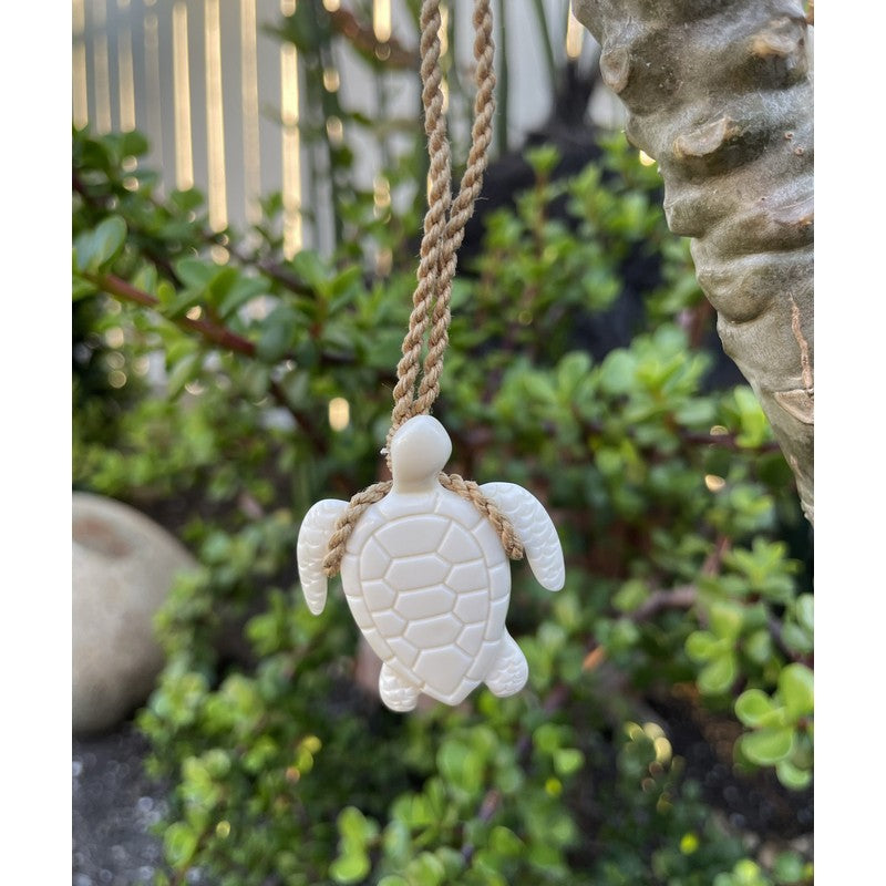 Buffalo Bone Sea Turtle Necklace