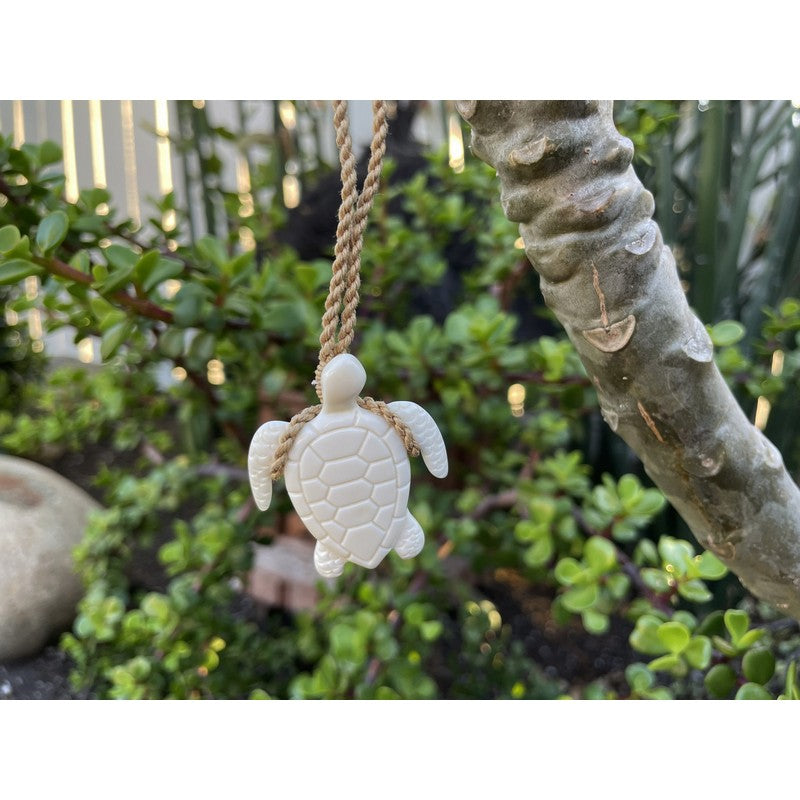 Buffalo Bone Sea Turtle Necklace