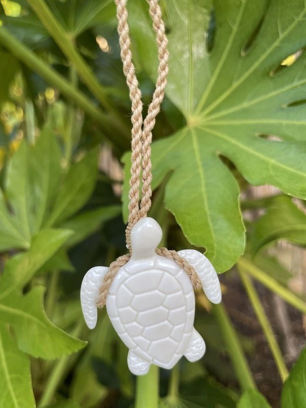 Buffalo Bone Sea Turtle Necklace