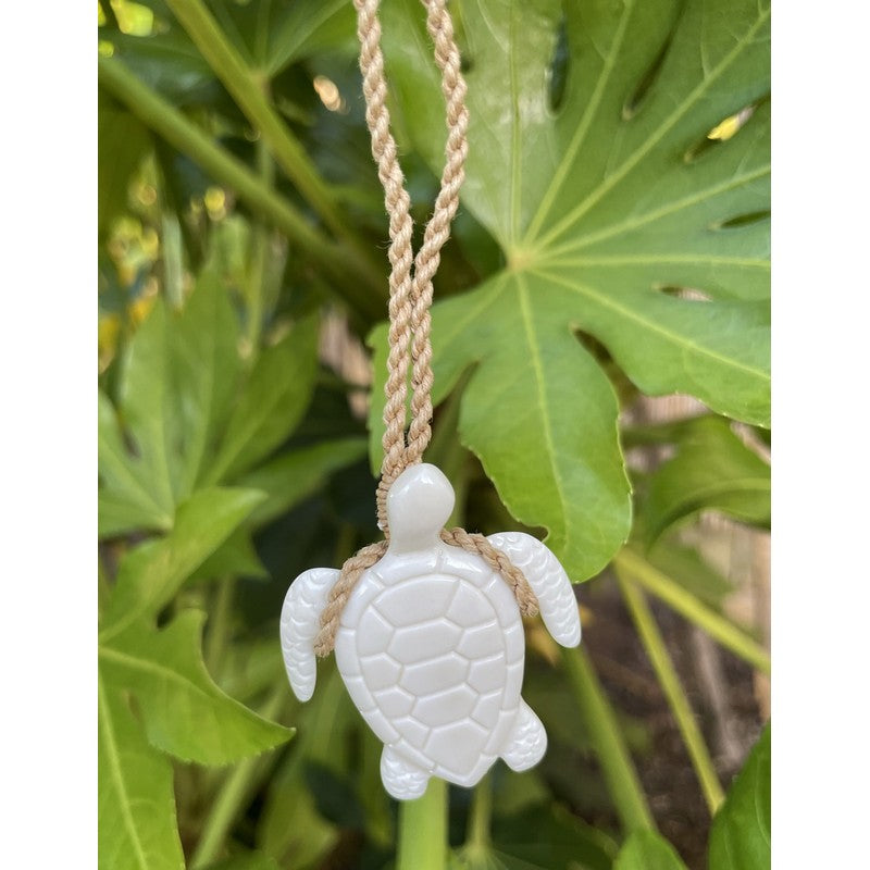 Buffalo Bone Sea Turtle Necklace