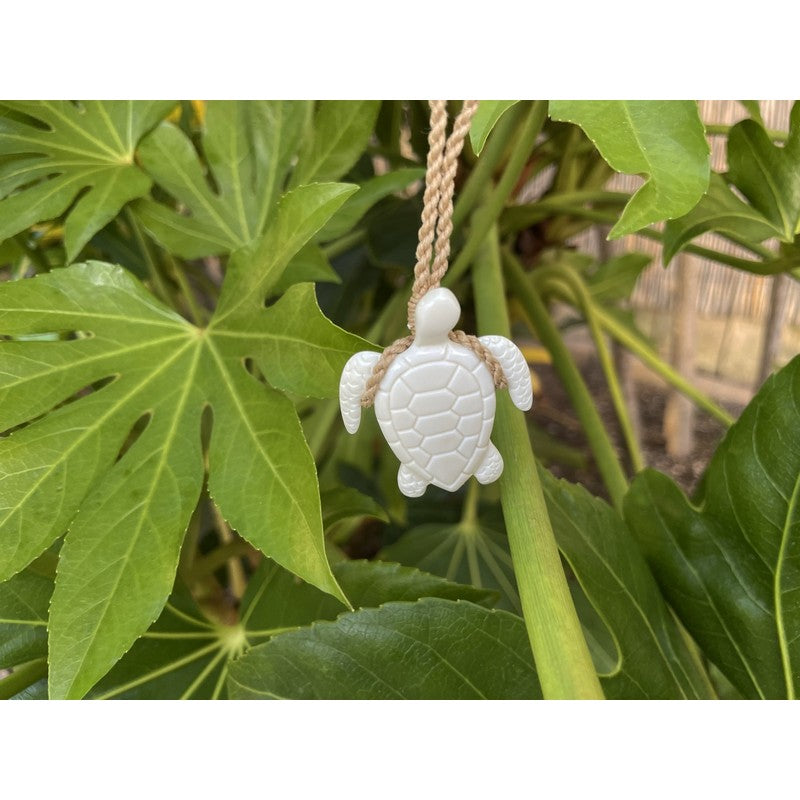 Buffalo Bone Sea Turtle Necklace