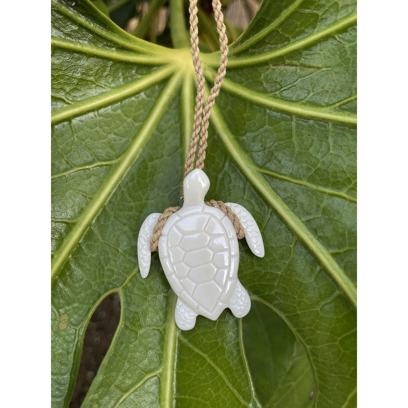 Buffalo Bone Sea Turtle Necklace