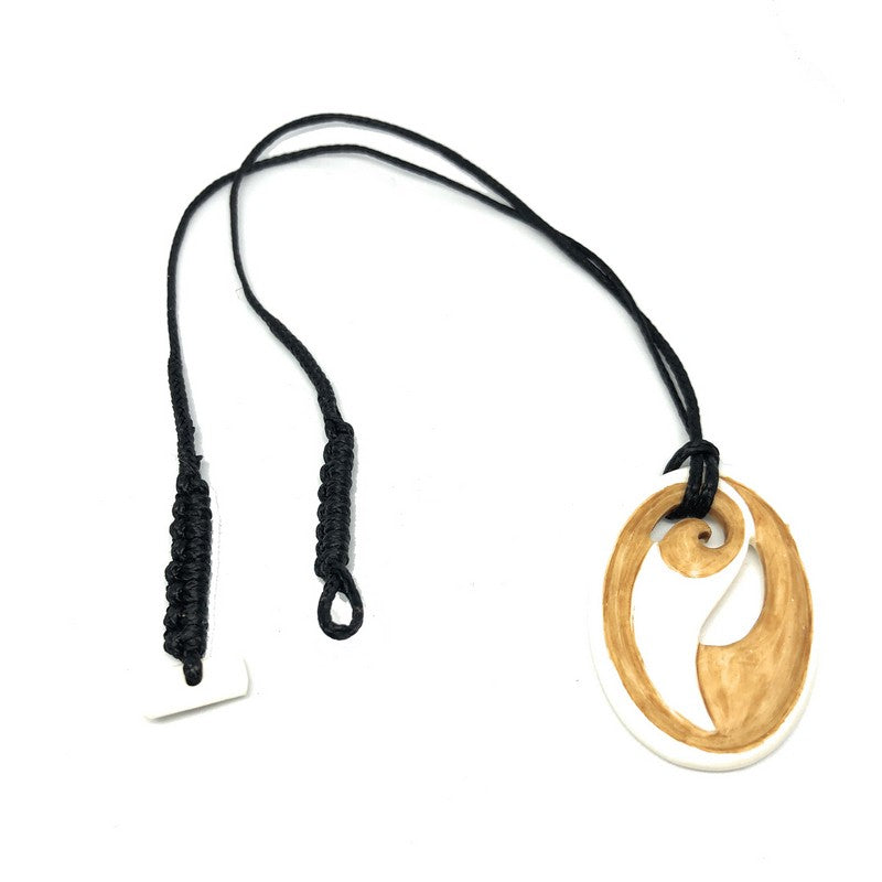 Stained Bone Koru | Maori Style - Makana Hut