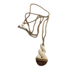 Koa and Bone Double Twist Necklace - Makana Hut
