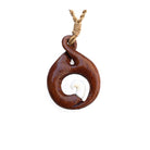 Koa Wood Circle with Bone | Hawaiian Necklace - Makana Hut