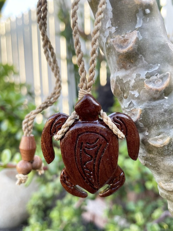 Koa Wood Honu w/ Engravings