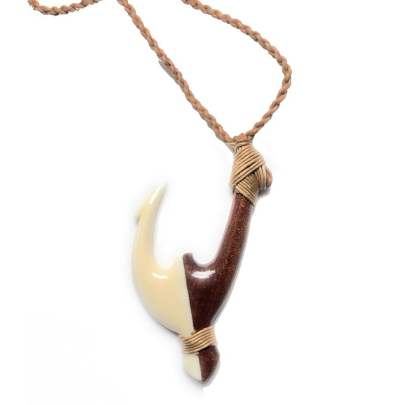 Koa and Bone Hawaiian Fish Hook