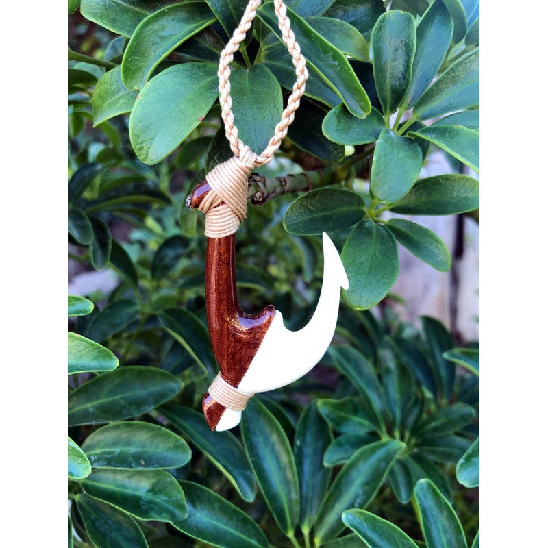 Koa and Bone Hawaiian Fish Hook