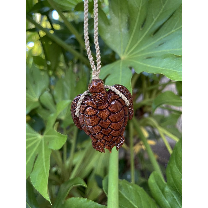 Koa Wood Honu Necklace