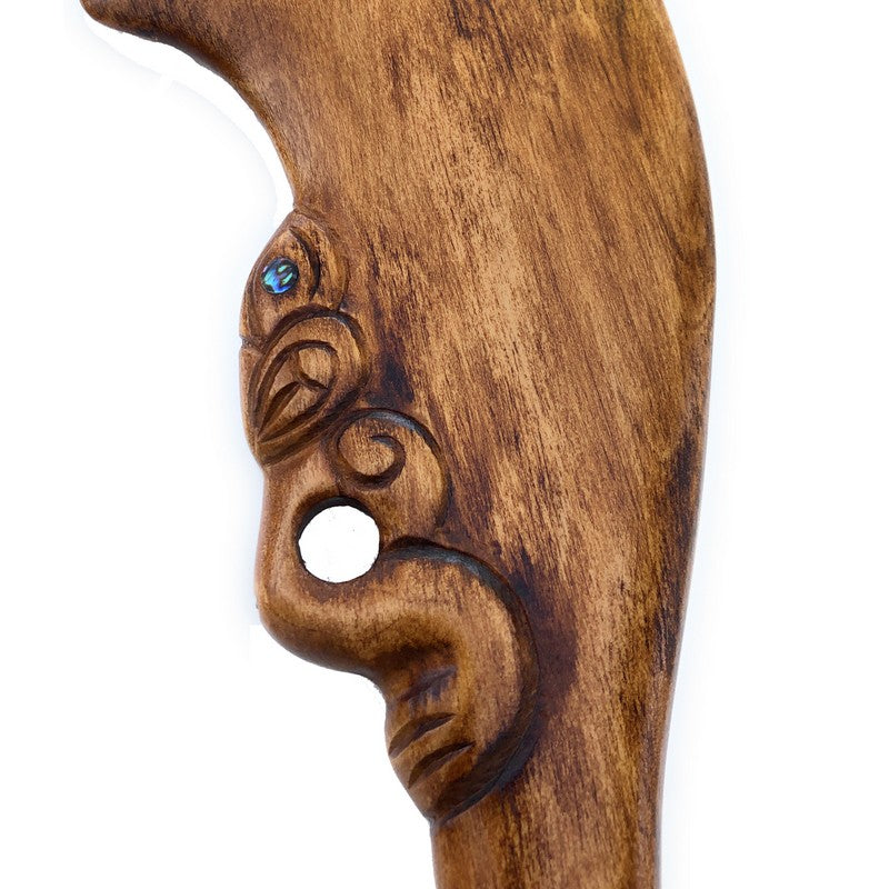 Wooden Wahaika | Maori Replica - Makana Hut