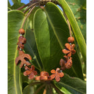 Koa Honu and Plumeria Flower Bracelet