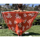 Orange with Plumeria Flowers | Pareo