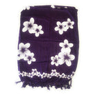 Purple with Plumeria Flowers | Pareo
