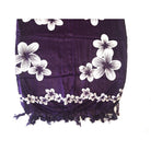 Purple with Plumeria Flowers | Pareo