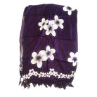 Purple with Plumeria Flowers | Pareo