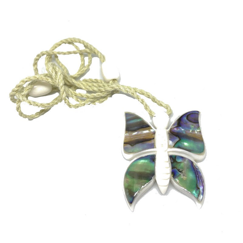 Butterfly Necklace with Abalone