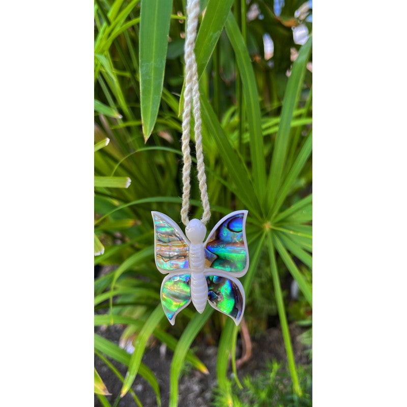 Butterfly Necklace with Abalone